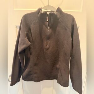 UltraGear Black Quarter Zip Fleece Pullover Ladies Large Outdoor Jacket